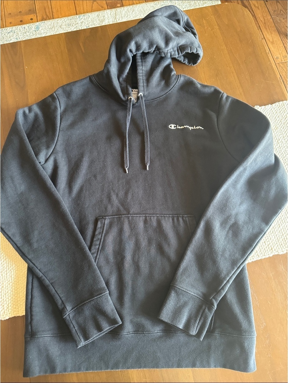 Champion Authentic Athleticwear Black Pullover Hoodie Medium